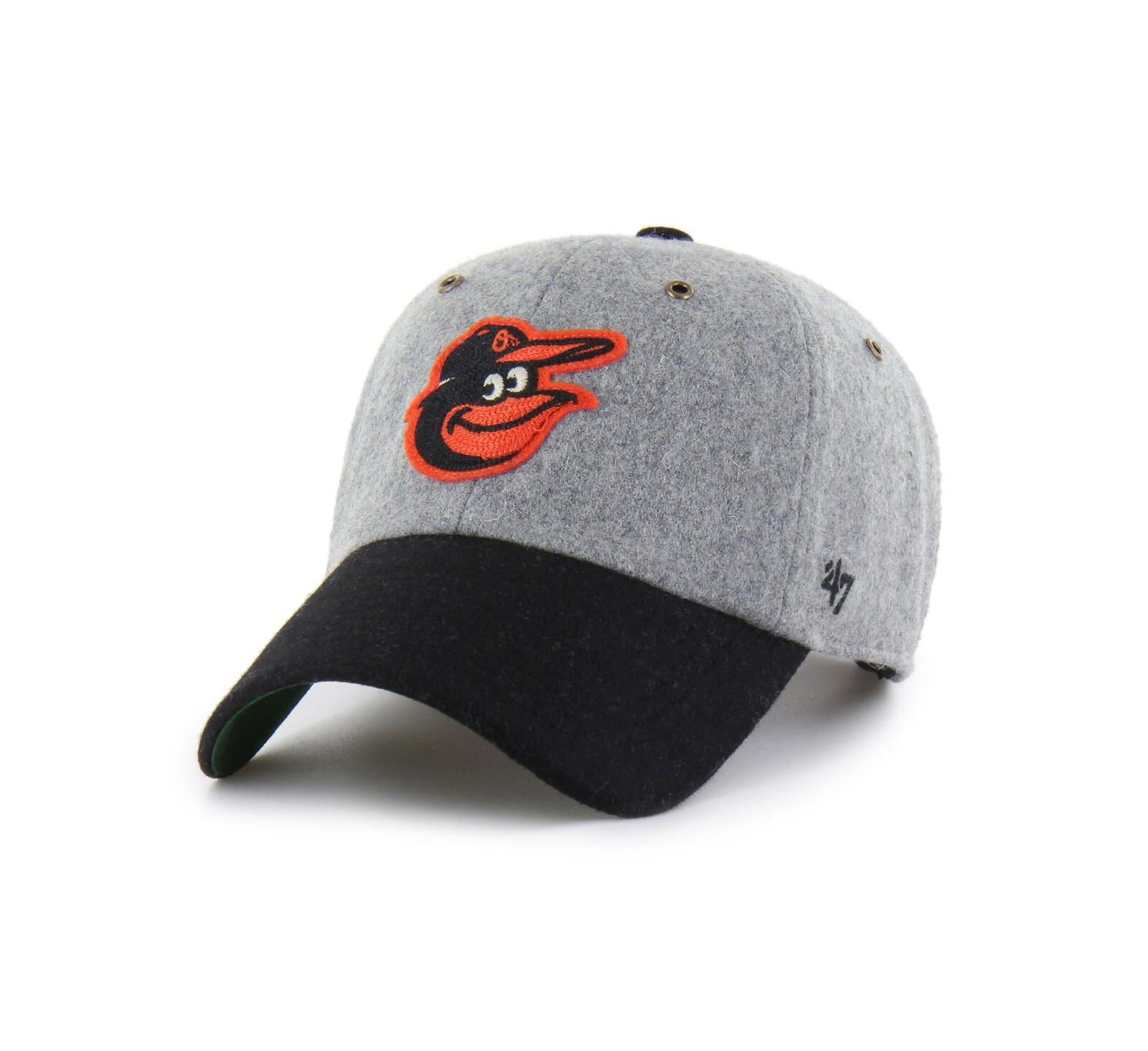 '47 Brand Мужская бейсболка Baltimore Orioles Golden Age Wool Clean Up, Gray