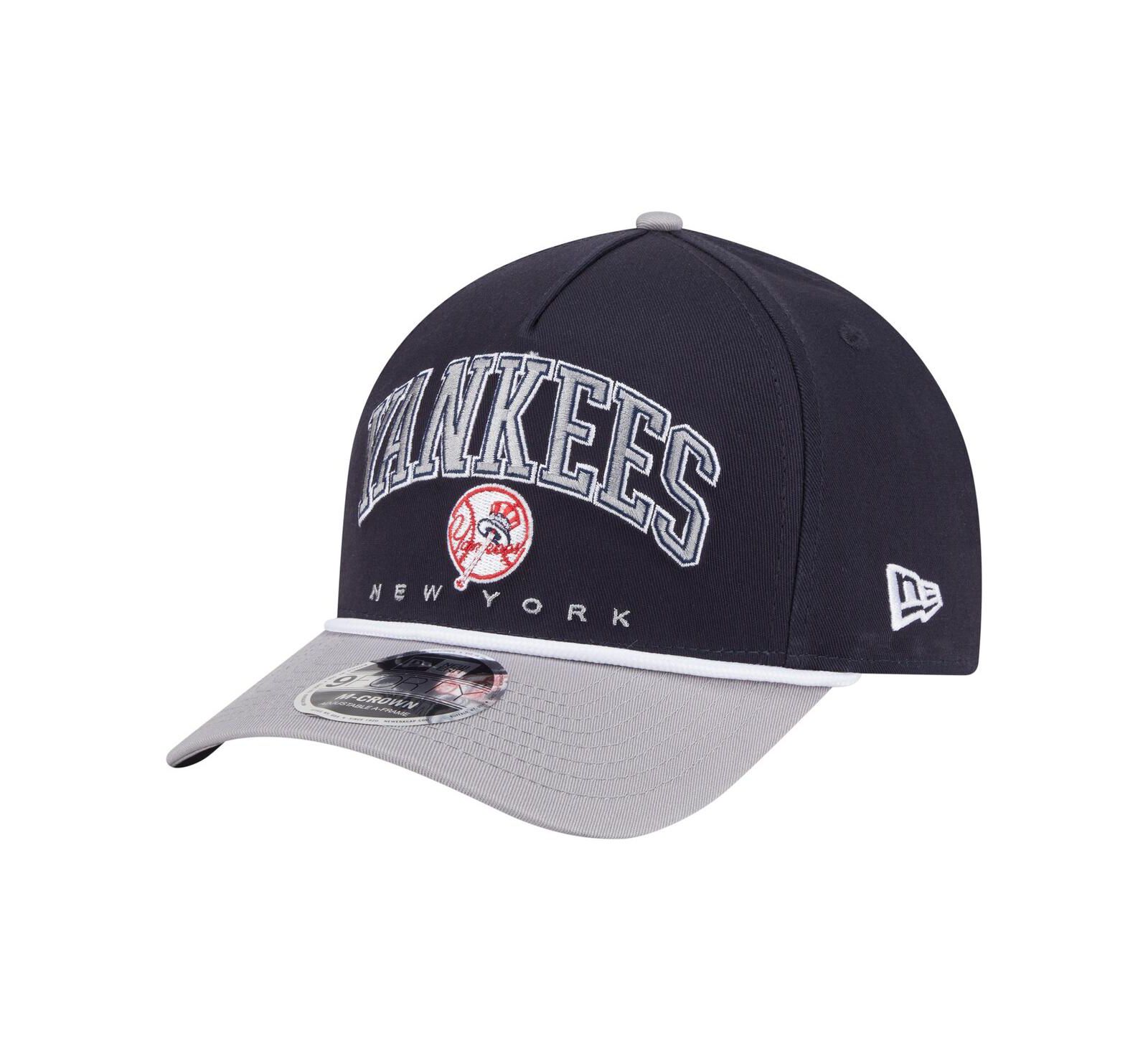 New Era Мужская кепка New York Yankees Arch 9FORTY A-Frame M-Crown регулируемая, Navy/Gray