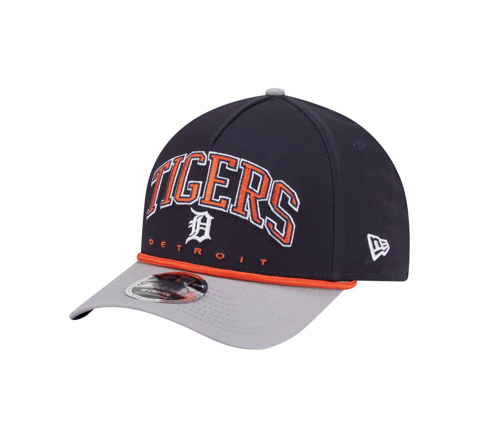 Мужская кепка New Era Detroit Tigers Arch 9FORTY A-Frame M-Crown Adjustable, темно-синяя/серая