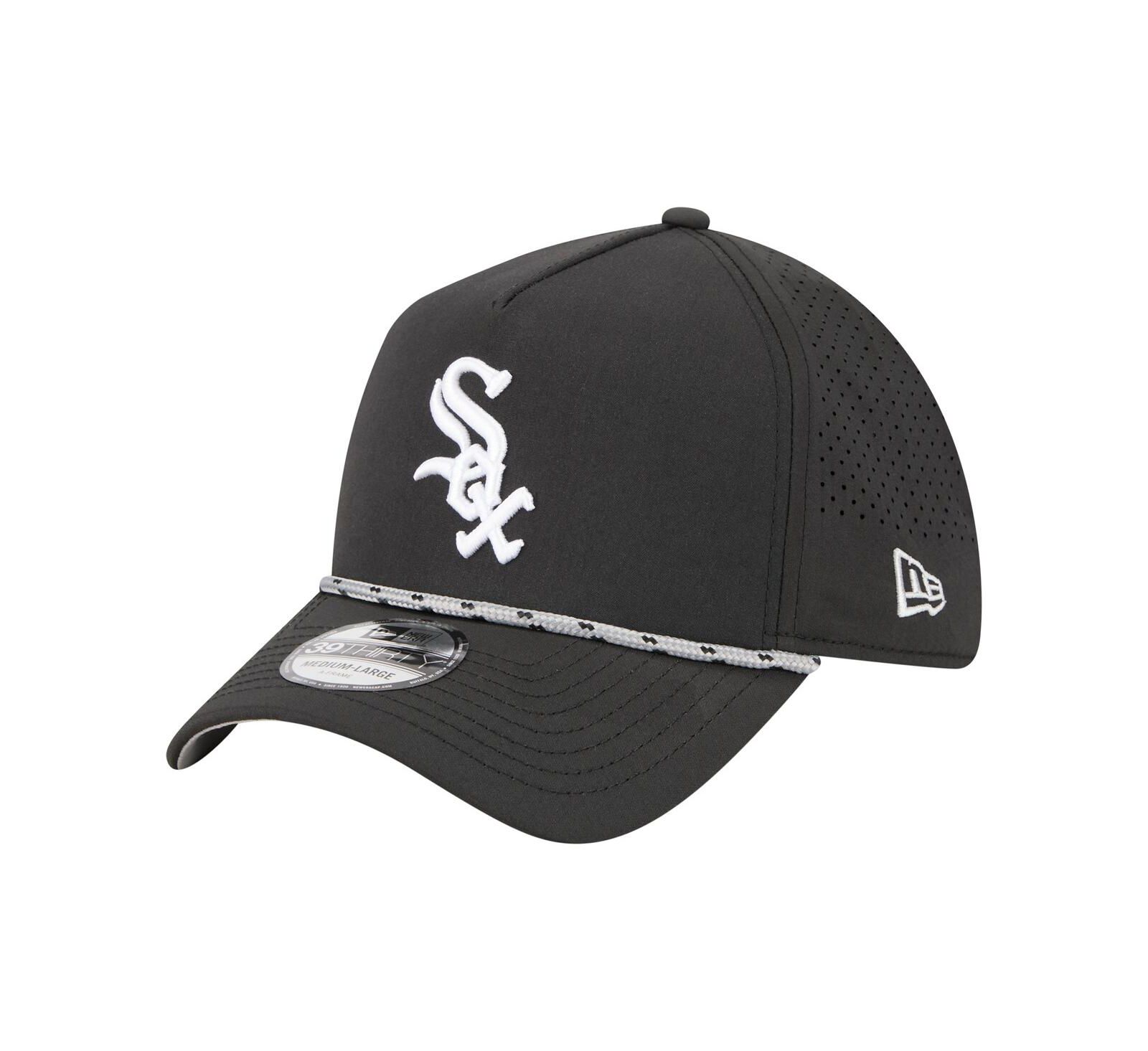 Мужская кепка New Era Black Chicago White Sox 39THIRTY A-Frame Perforated Flex