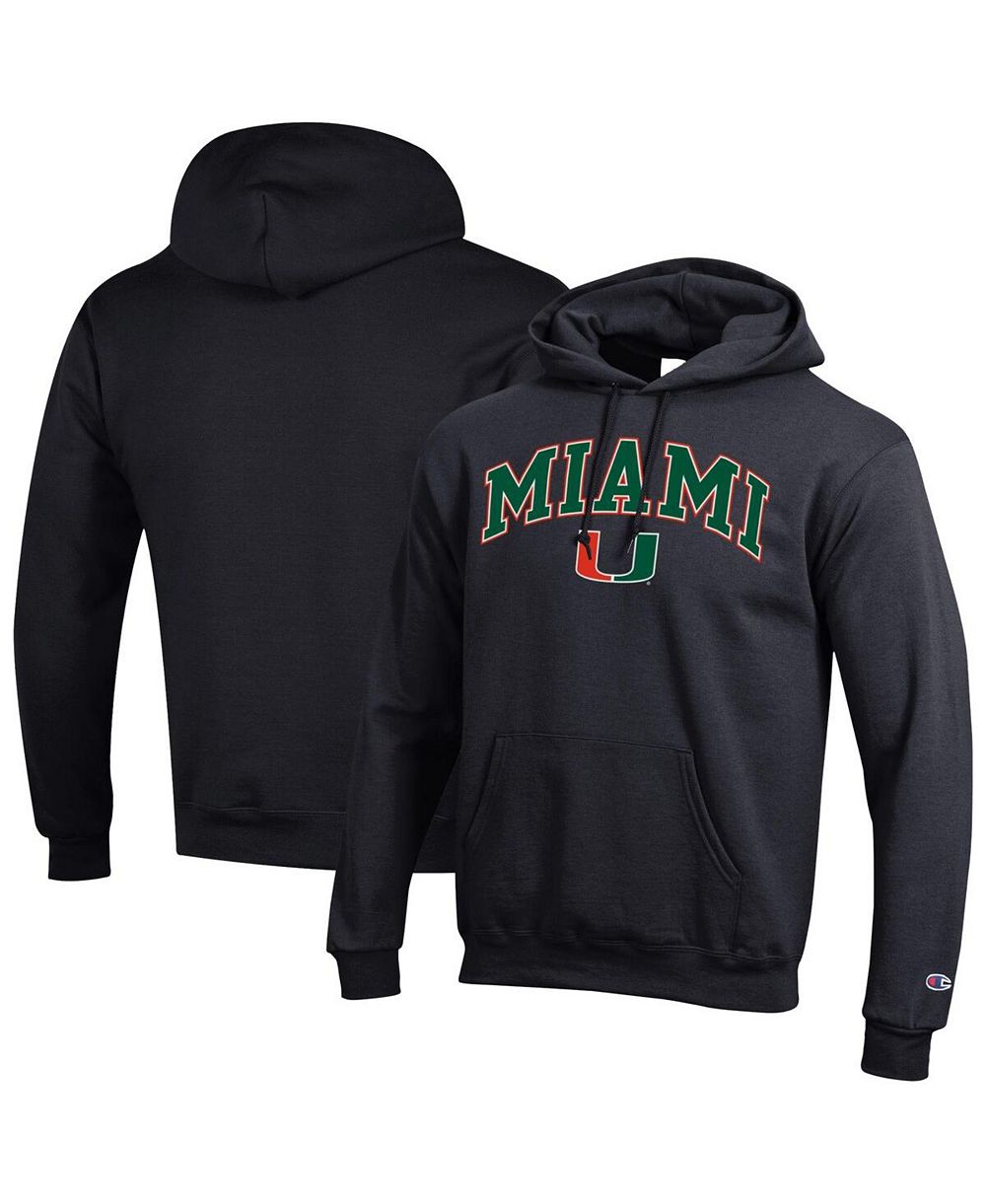 Champion Men's Champion Orange Miami Hurricanes Arch Over Logo Pullover Hoodie