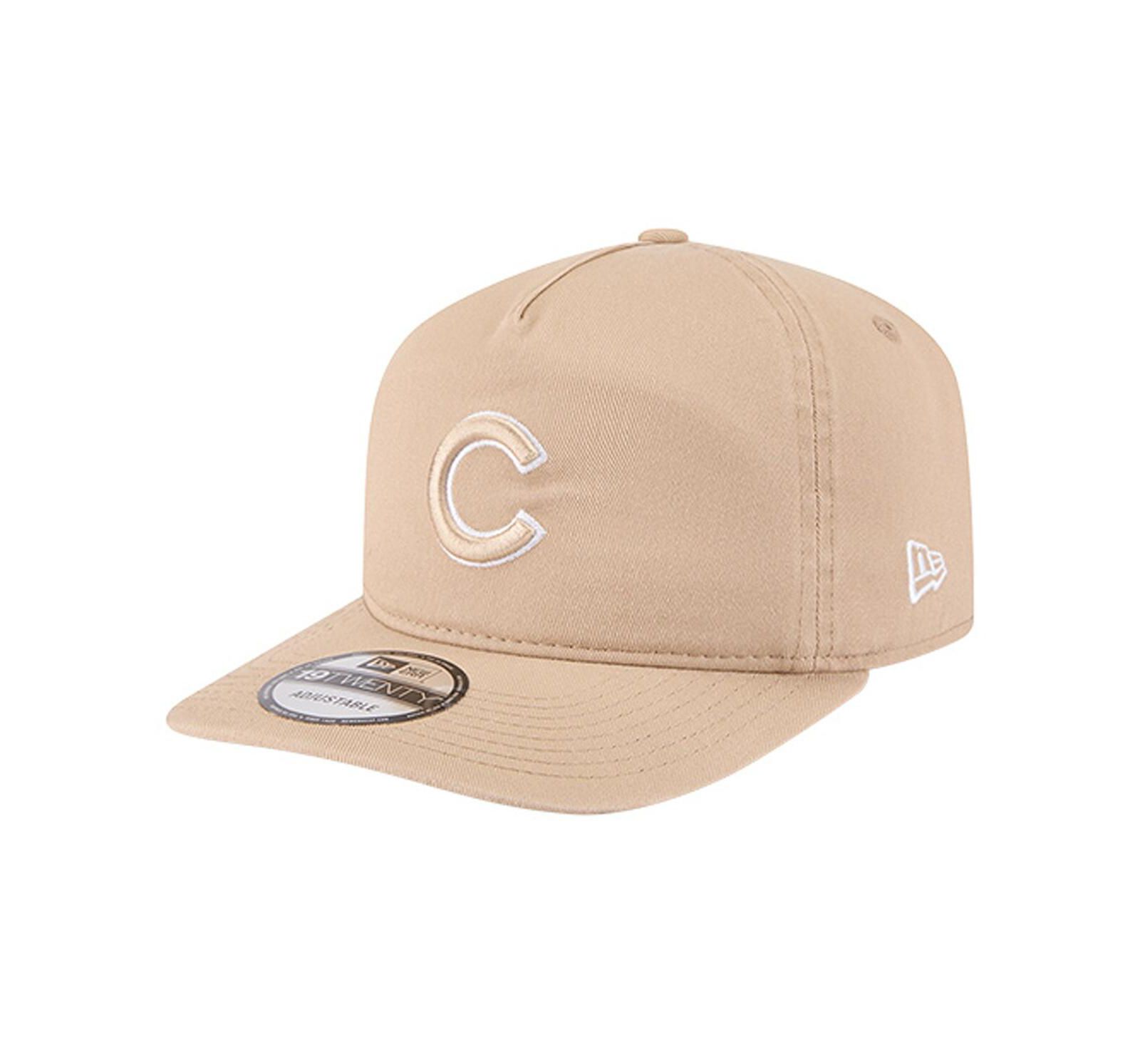 New Era Men's Light Beige Chicago Cubs Cam 19TWENTY Adjustable Hat
