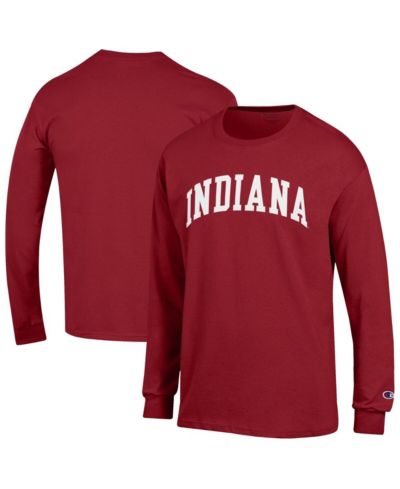 Мужская футболка Champion Crimson Indiana Hoosiers Basic Arch Long Sleeve