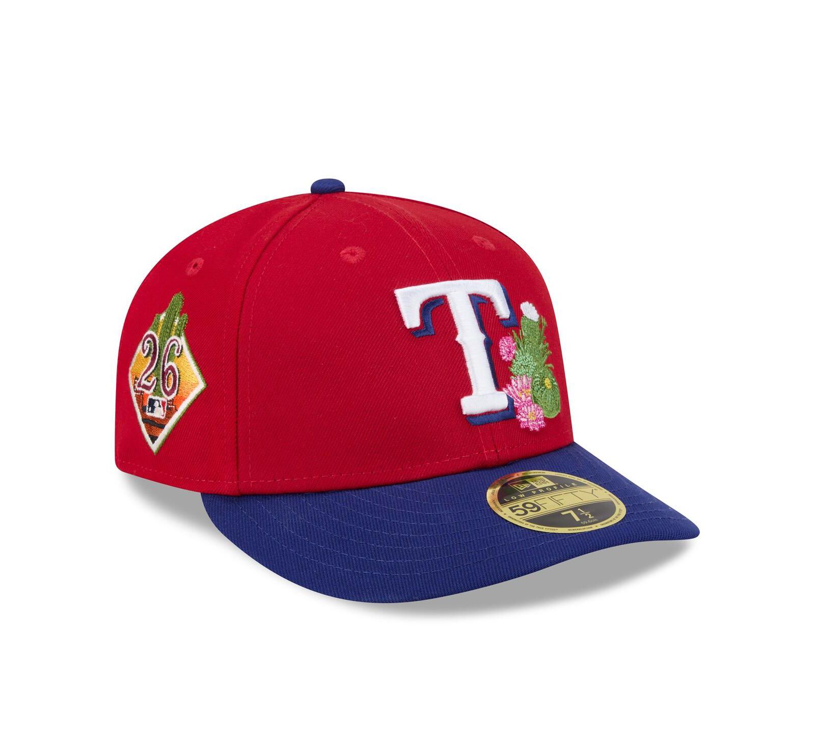 New Era Мужская кепка 59FIFTY Low Profile Texas Rangers 2026 Spring Training Red/Royal