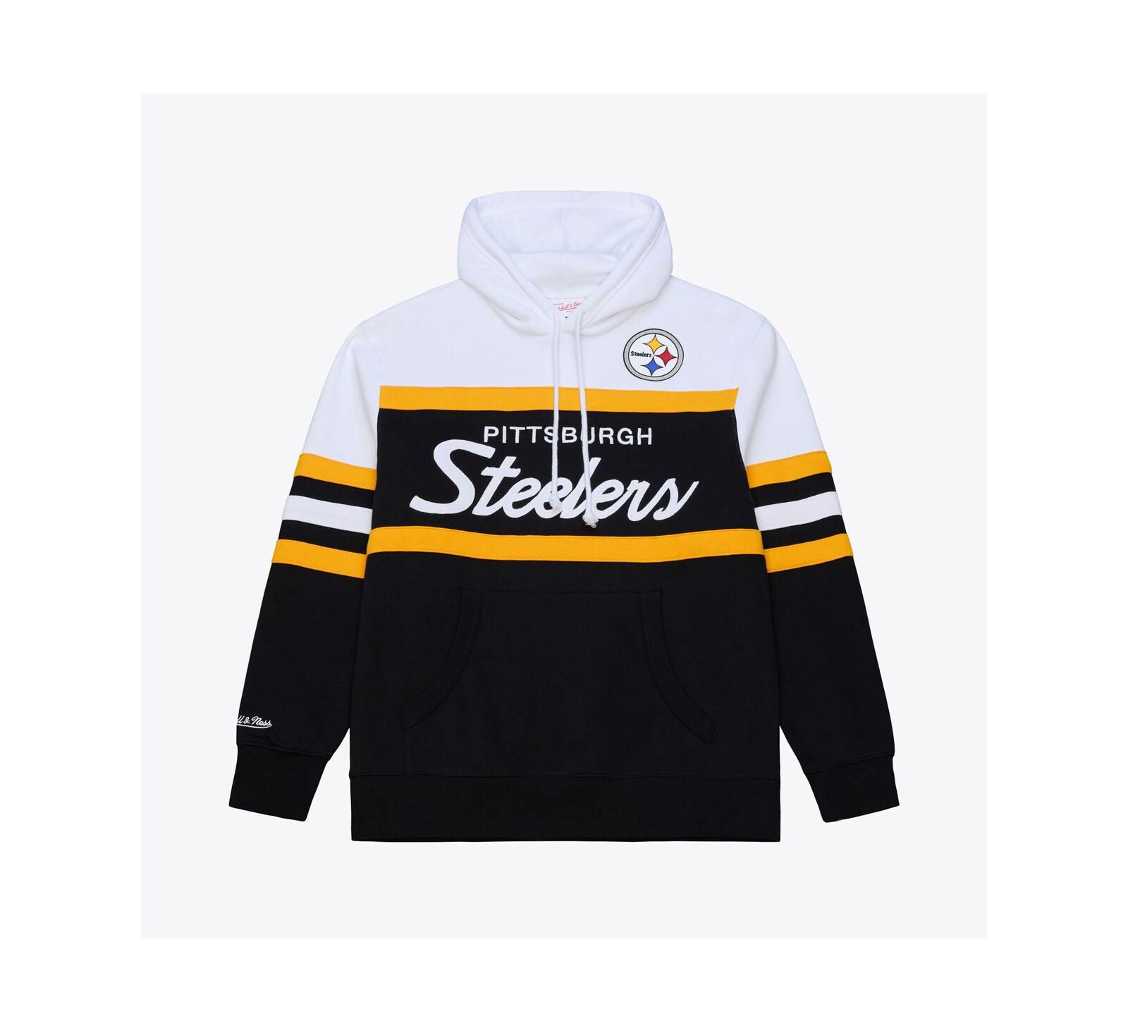 Мужское черное худи Mitchell & Ness Pittsburgh Steelers Head Coach