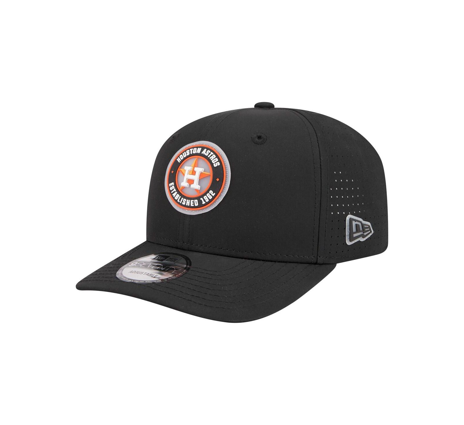 Мужская кепка New Era Black Houston Astros Circle 9SEVENTY Adjustable