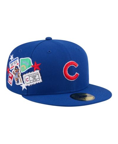 Мужская кепка New Era Chicago Cubs City Patch 59FIFTY Fitted Hat Royal