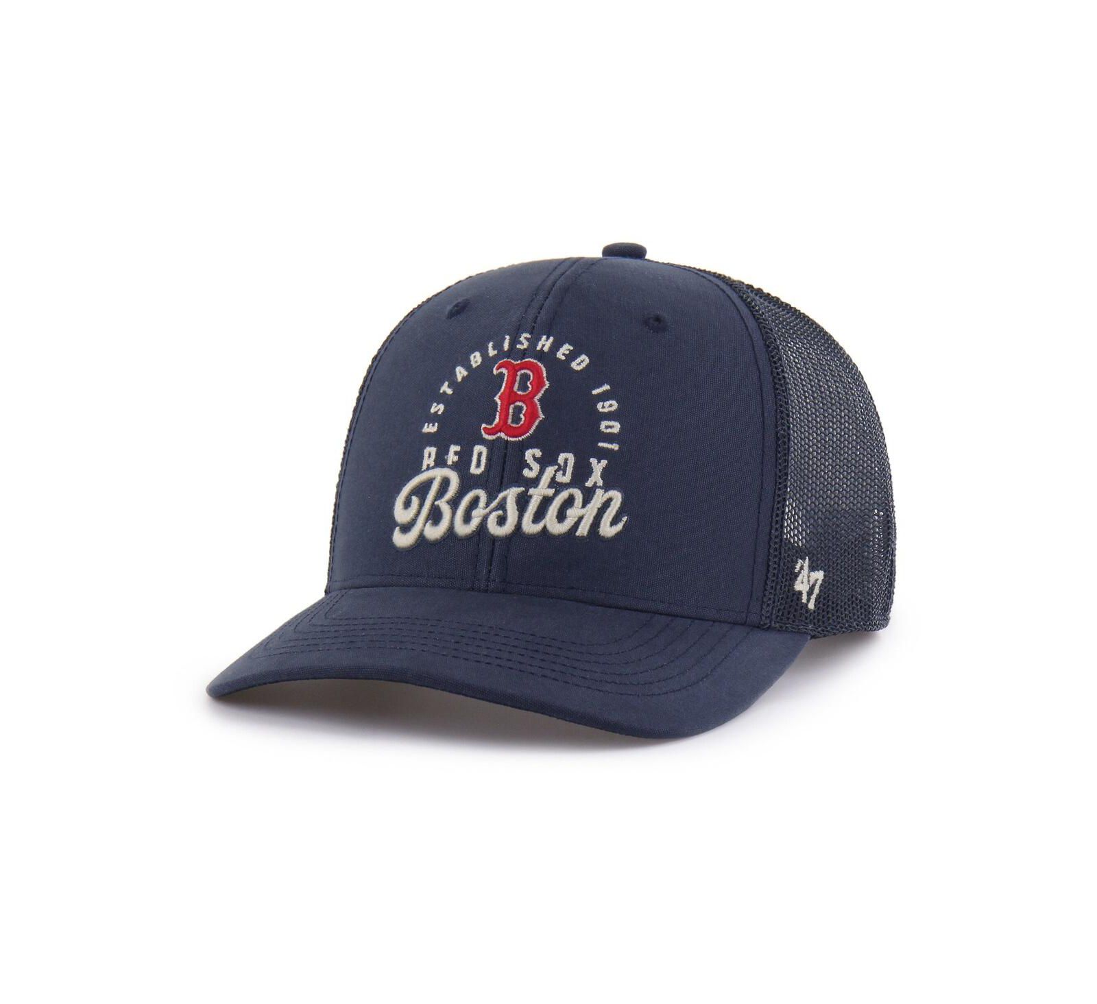 '47 Brand Men's Navy Boston Red Sox Pitstop Trucker Adjustable Hat