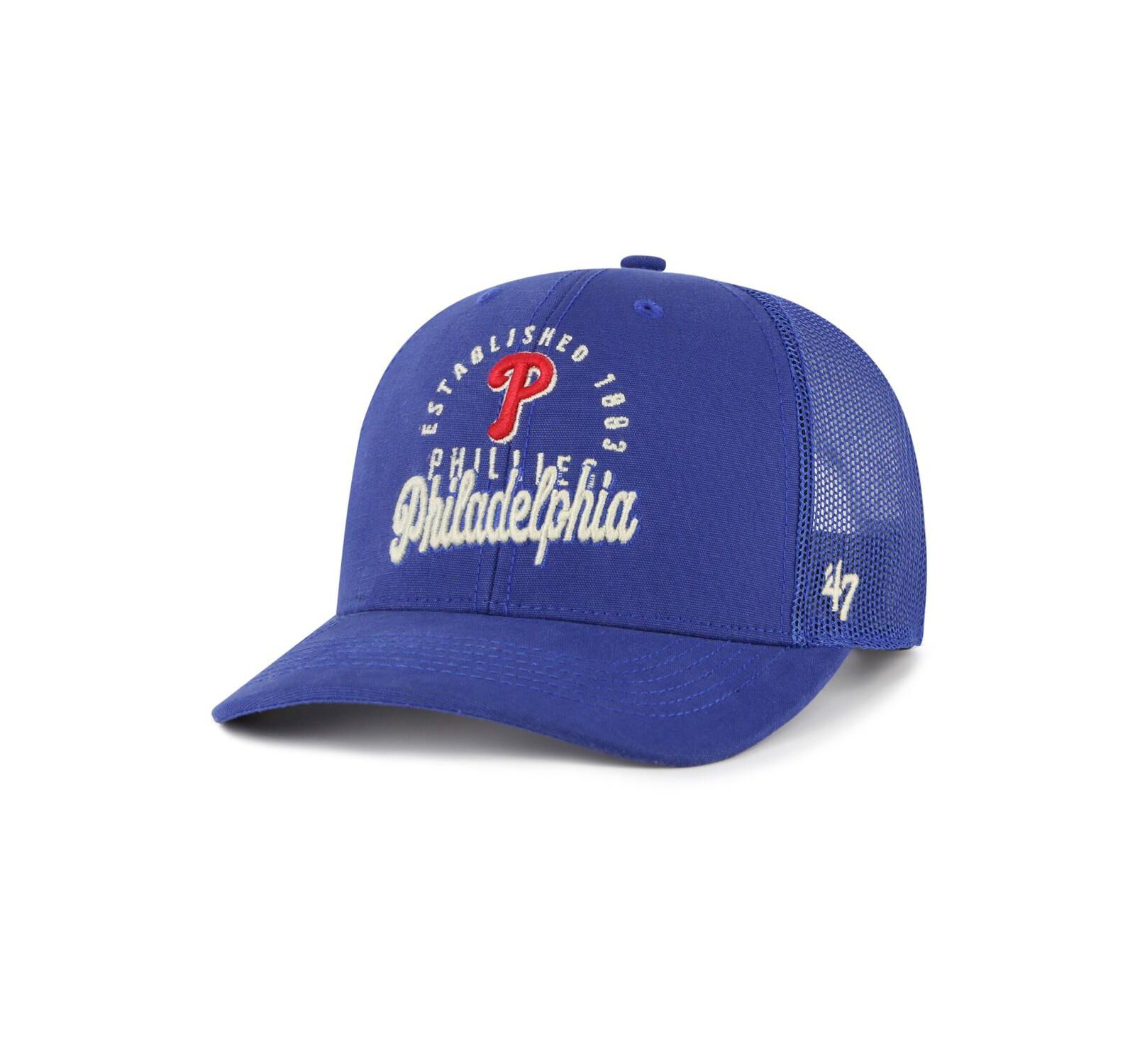 '47 Brand Men's Royal Philadelphia Phillies Pitstop Trucker Adjustable Hat