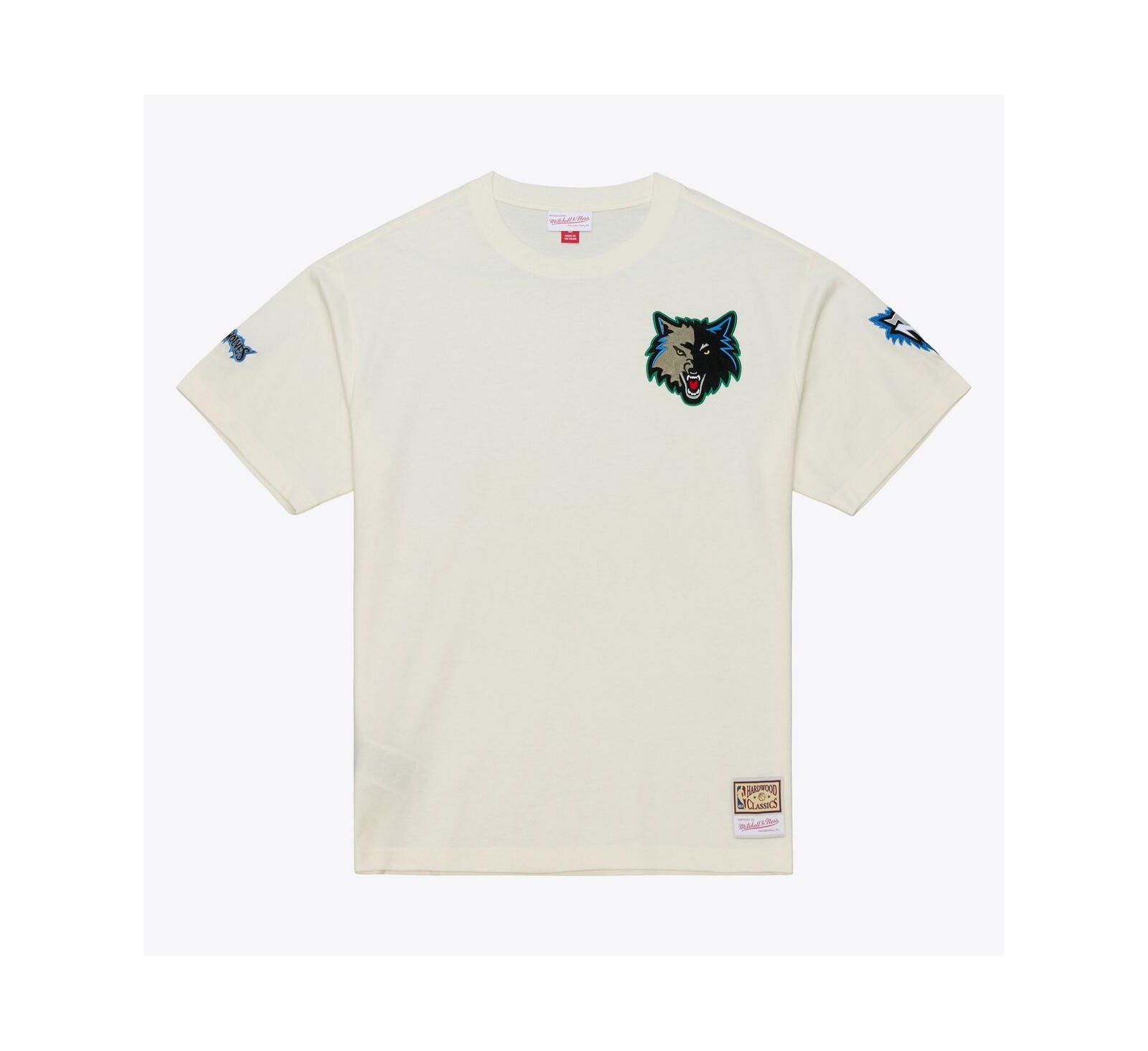 Мужская футболка Mitchell & Ness Cream Minnesota Timberwolves Hardwood Classics