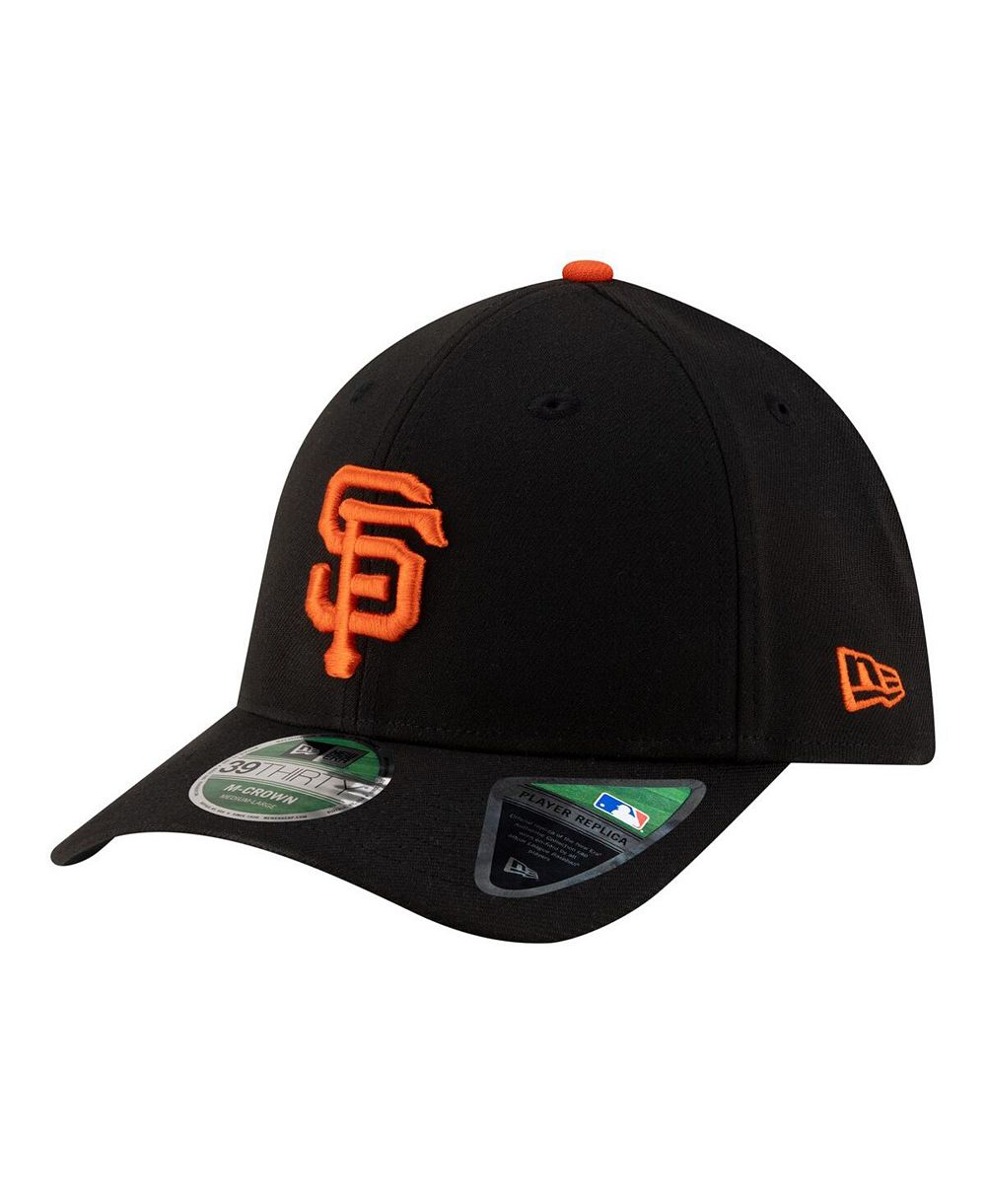 New Era Men's Black San Francisco Giants Player Replica 39THIRTY M-Crown Flex Hat