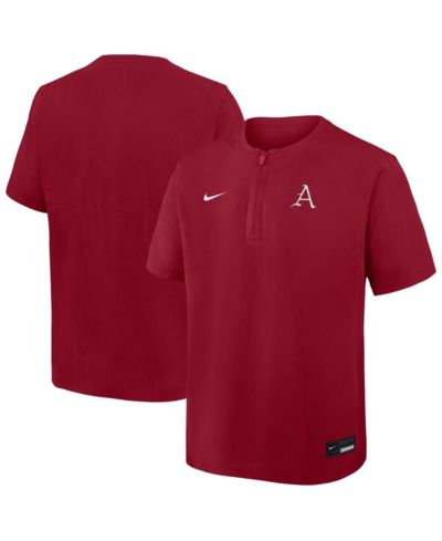 Nike Men's Cardinal Arkansas Razorbacks Dri-FIT Quarter-Zip Windshirt