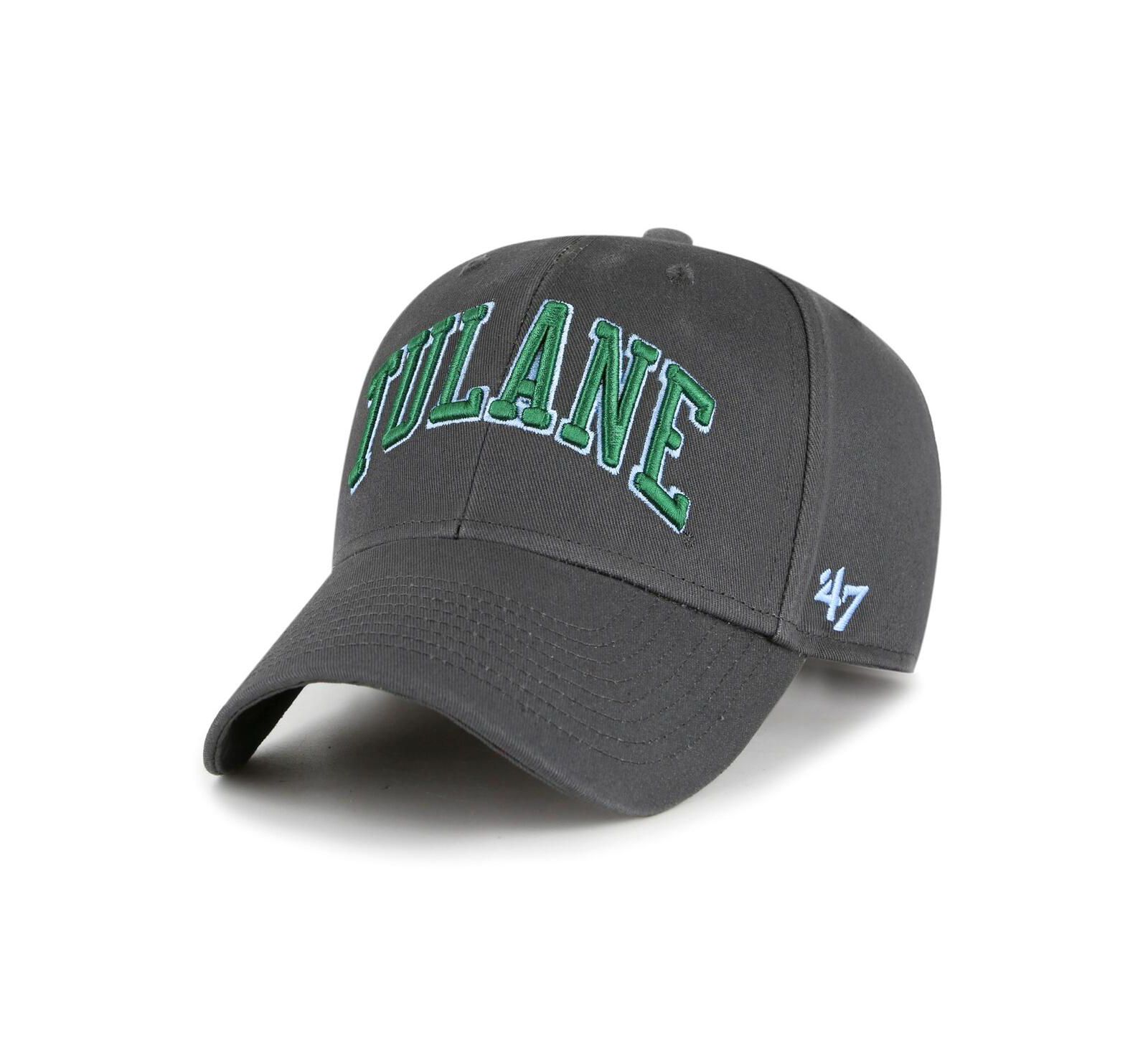 '47 Brand Men's Charcoal Tulane Green Wave Legend Lone Script MVP Adjustable Hat