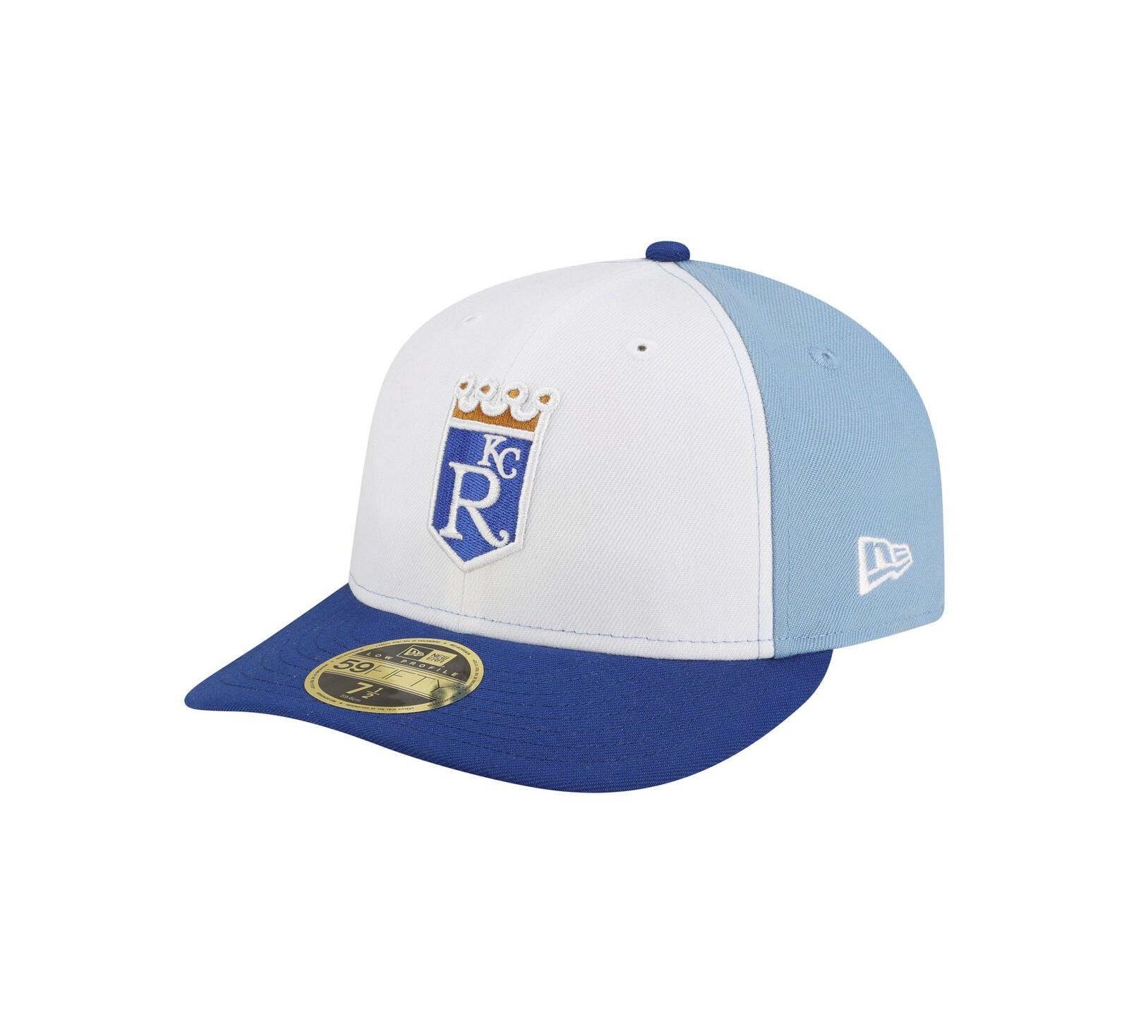 New Era Men's White/Blue Kansas City Royals Authentic Collection On-Field Low Profile 59FIFTY Fitted Hat