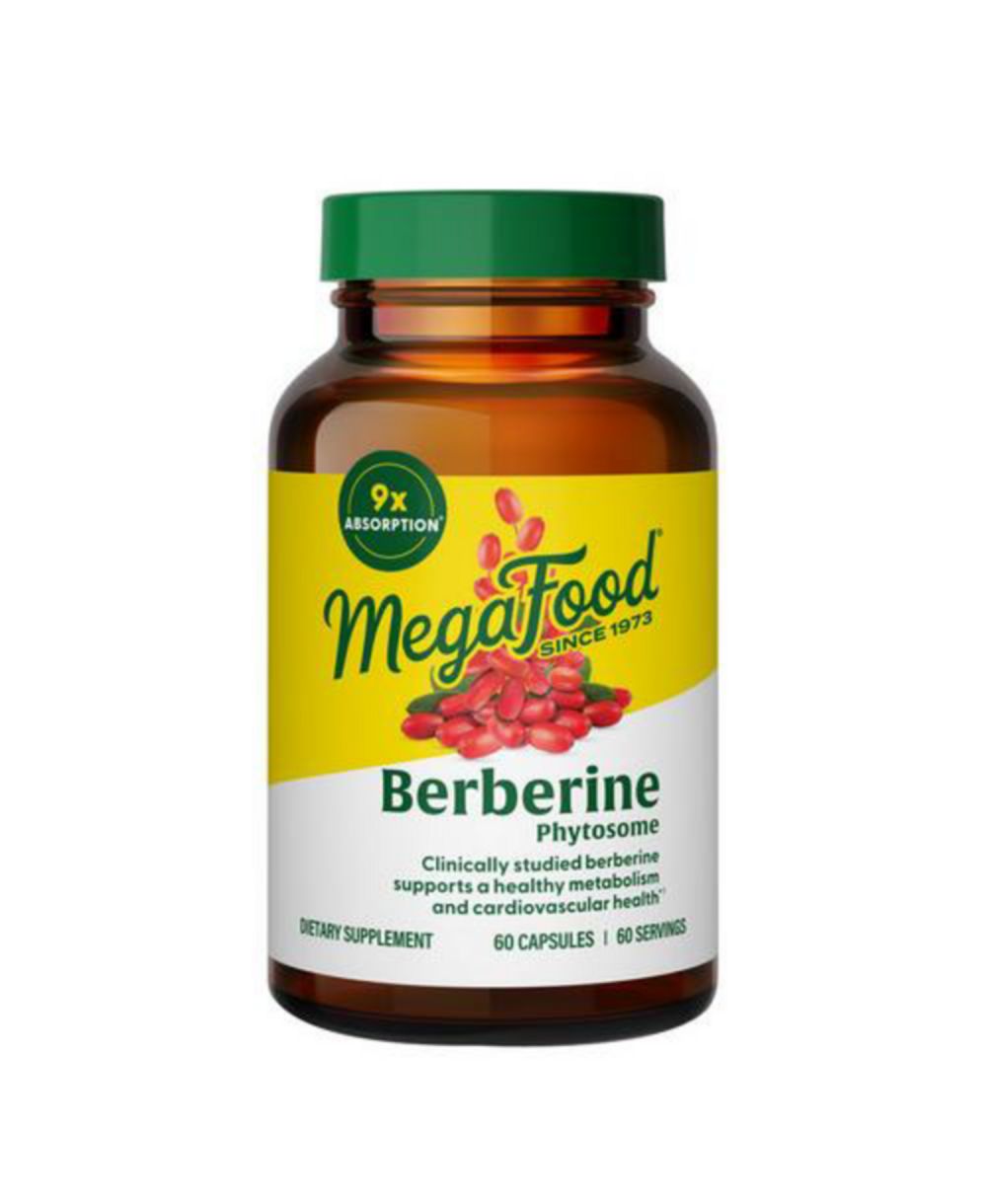 Добавка MegaFood Berberine Phytosome 550mg для метаболизма и холестерина, 60 капсул