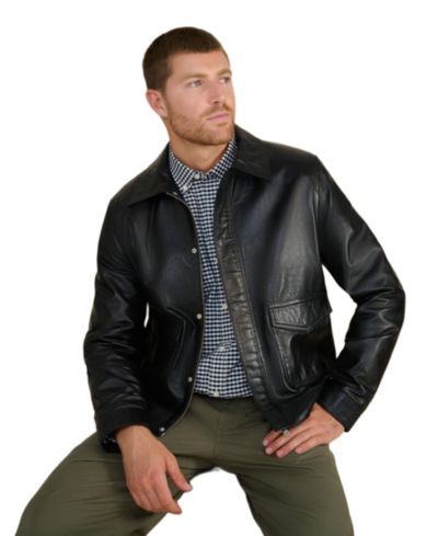 Furniq UK Men's Maddox Nappa Leather Jacket