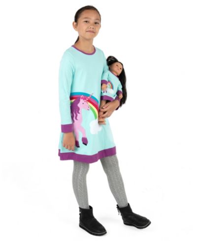 Unicorn rainbow aqua