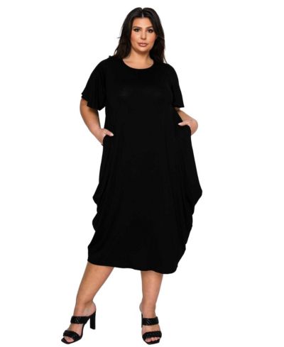 Платье L I V D Plus Size Liz с воланами и карманами