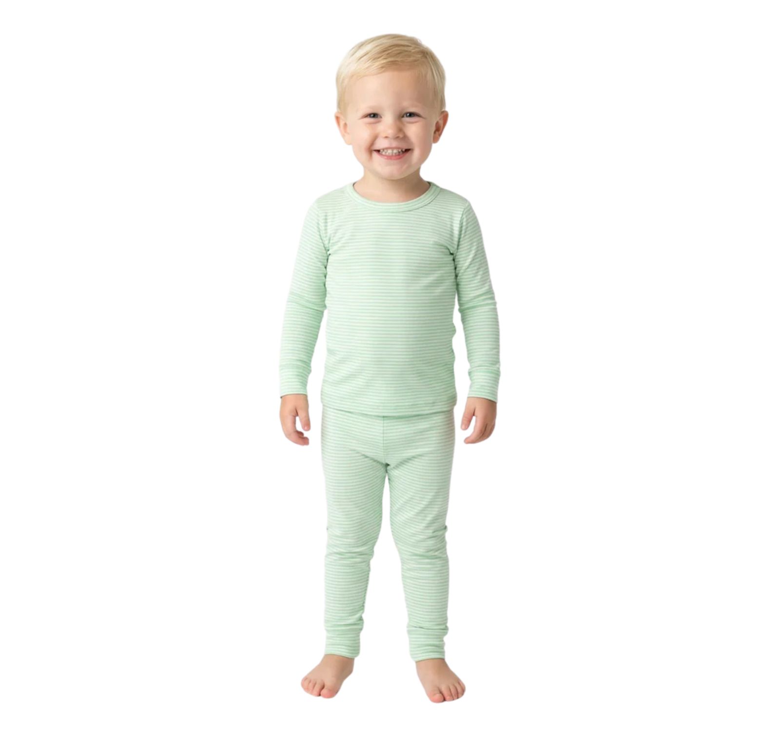 Motette Toddler Boys Pear Stripe Pajama Set