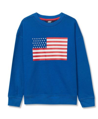 Lands' End Boys French Terry Crewneck Sweatshirt
