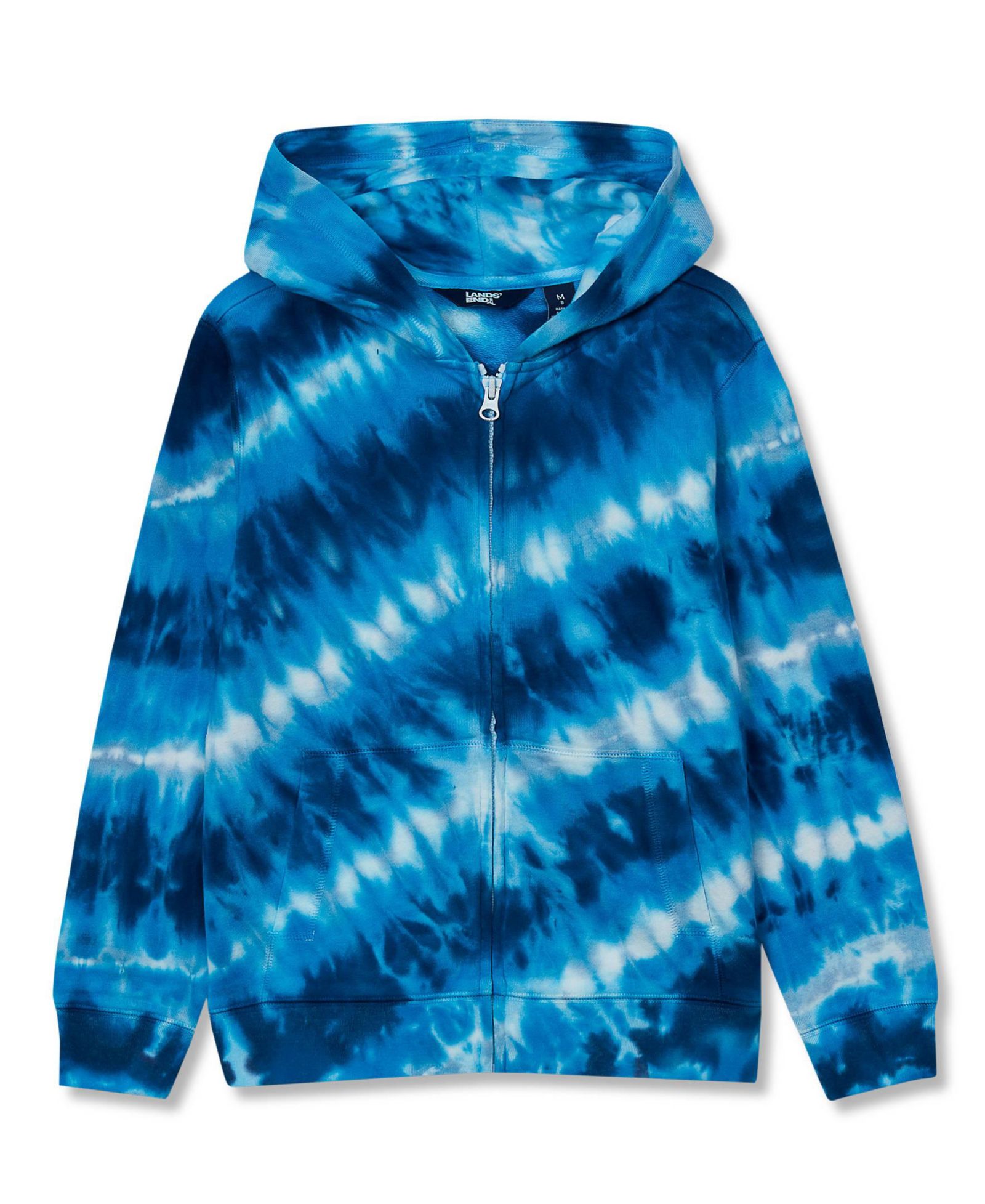 Мужское худи Lands' End Boys Full Zip French Terry Hooded Sweatshirt