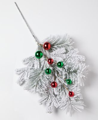 Украшение Holiday Lane с листьями и елочными шарами, эксклюзив Macy's