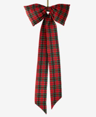 Holiday Lane рождественский шар Cozy Cabin Plaid Bow с зажимом, эксклюзив Macy's