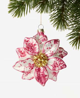 Holiday Lane рождественский шар с узором Toile Flower, эксклюзив Macy's