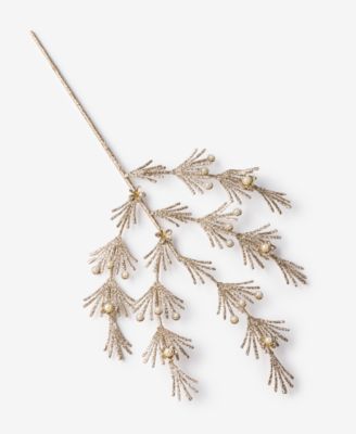 Holiday Lane декоративная ветка Gilded Glamour Leaves, эксклюзив Macy's