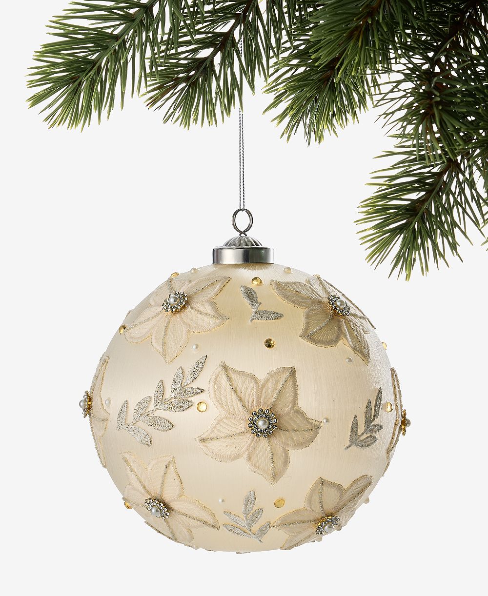 Holiday Lane елочная игрушка Gilded Glamour Ball Ornament, эксклюзив Macy's
