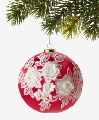 Holiday Lane Holiday Toile Ball Ornament, Macy's Exclusive