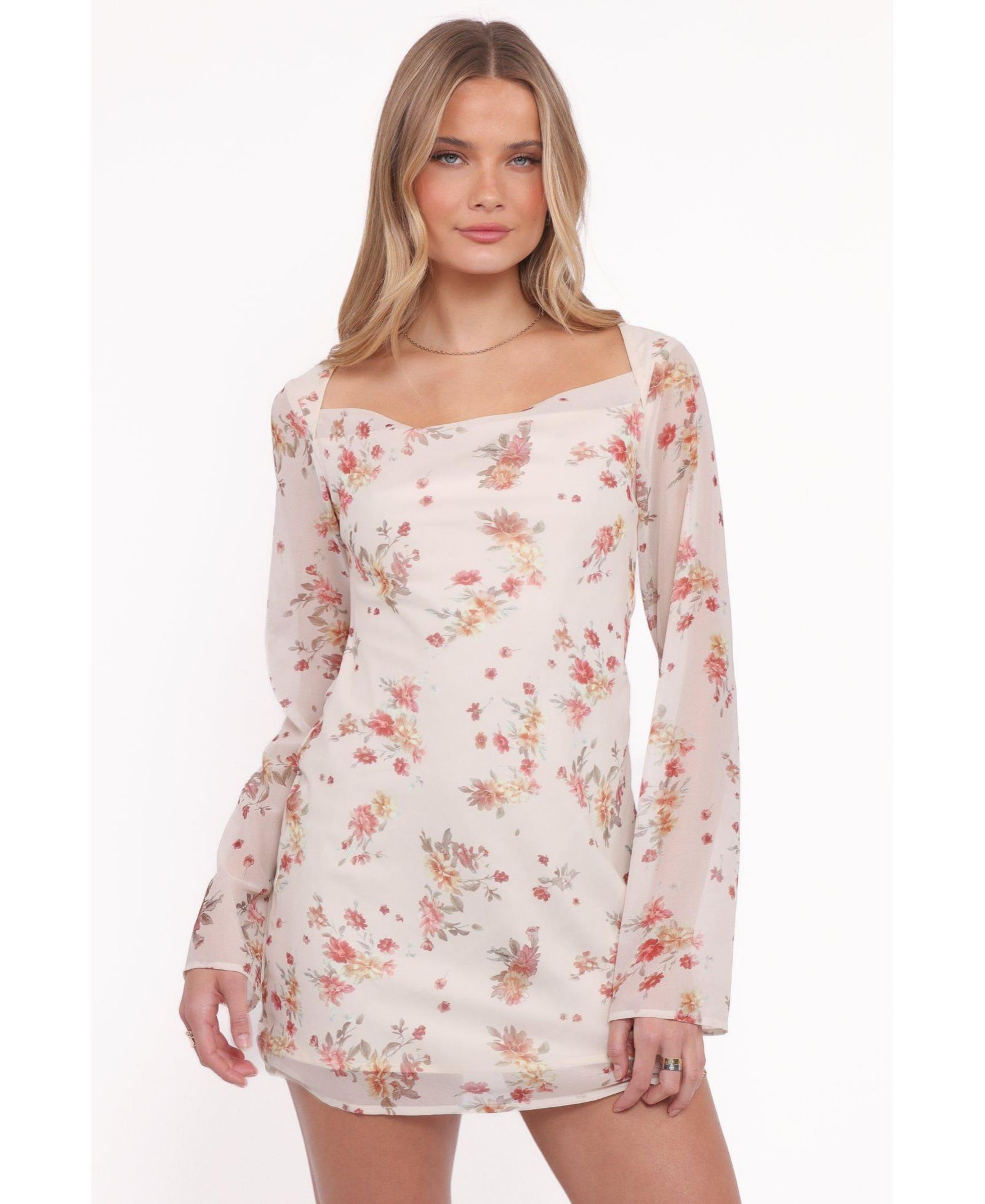 Женское мини-платье Petal and Pup Women's Everlyn с длинным рукавом