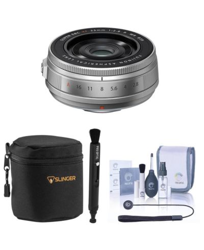 Fujifilm XF 23mm f/2.8 R WR Close-Focusing Lens with Accessories for Fujifilm X-Series Cameras