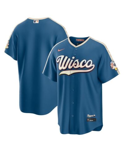 Джерси Nike Men's Mineral Blue Milwaukee Brewers 2026 City Connect Stadium