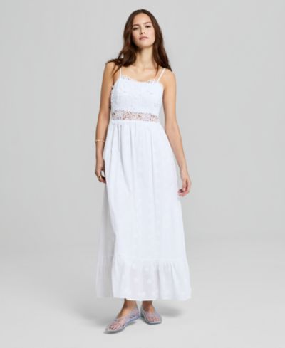 And Now This Women's Lace-Trim Tank Maxi Dress, Macy's Exclusive