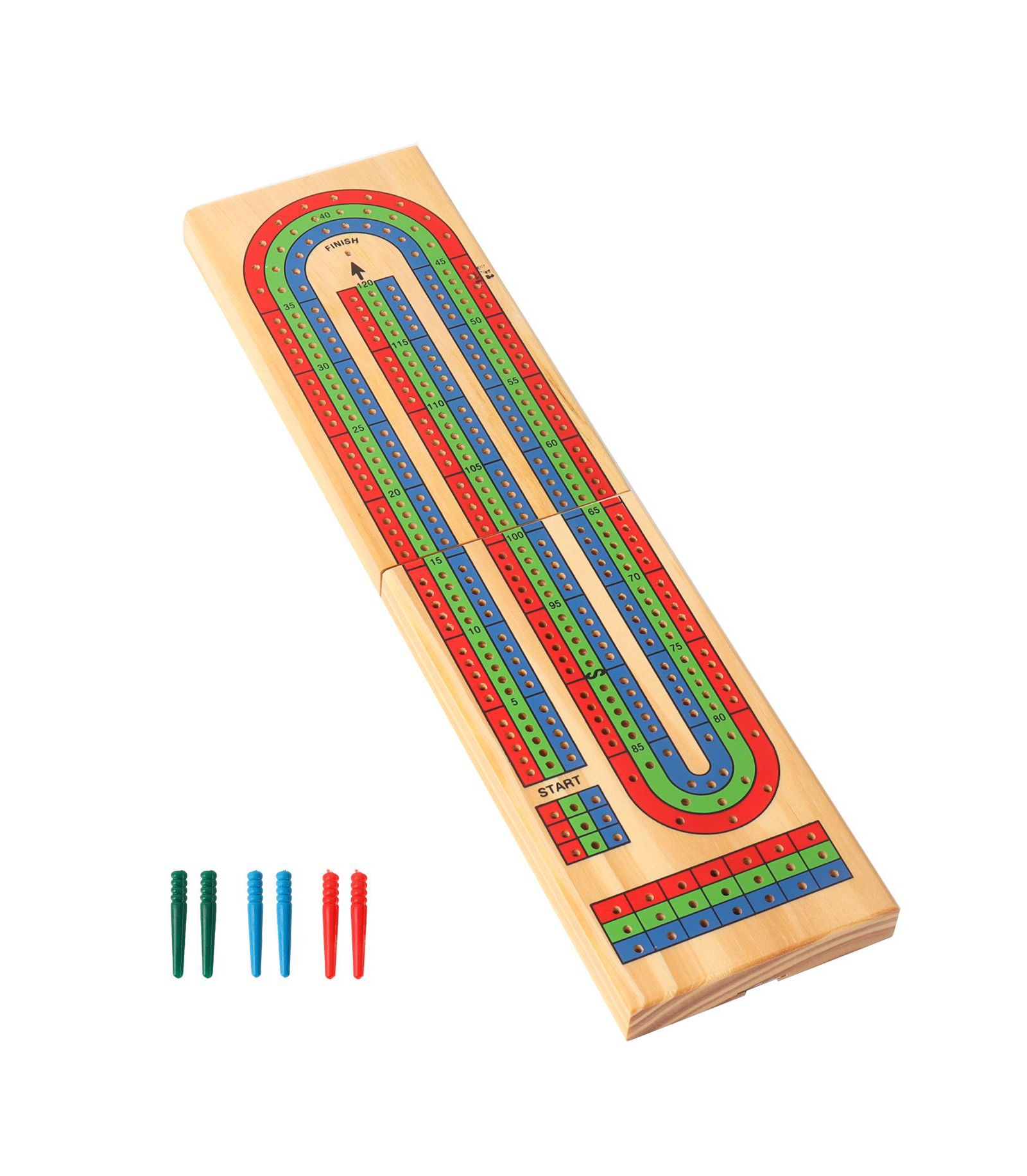Gse Games & Sports Expert 3-Track Folding Cribbage Board, Ages 6+