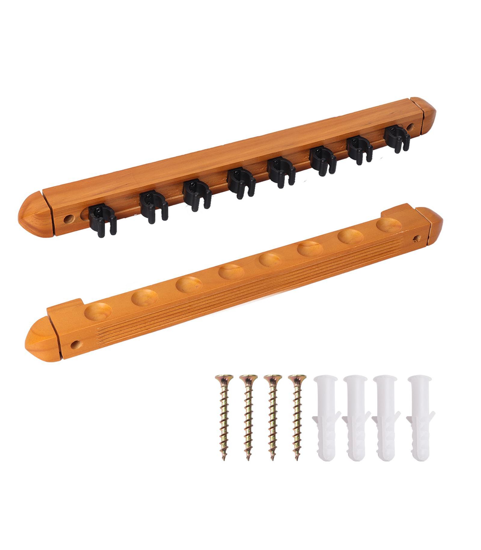 Держатель для бильярдных киев GSE Games & Sports Expert 2-Piece Wood Wall Mounted