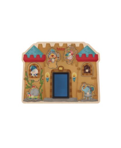Bababoo And Friends Lion Castle Stamp Game 8-Piece Puzzle and Stamp Set, Ages 2+