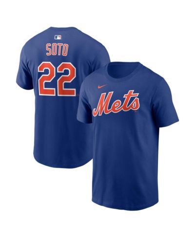 Футболка Nike Мужская Juan Soto Royal New York Mets с именем и номером