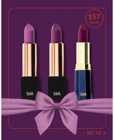 SIIA Cosmetics набор трио для губ Muse, 3 шт.