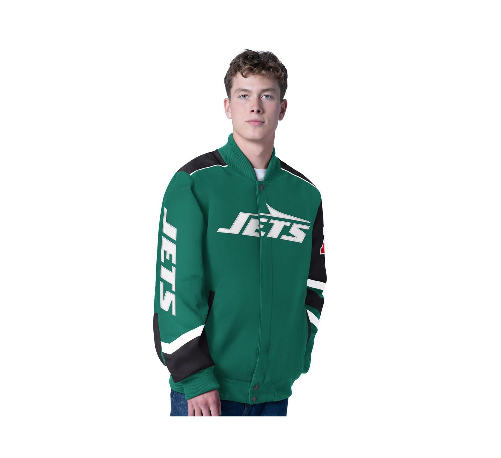 Мужская куртка-гонка G-III Sports by Carl Banks New York Jets Prime Time Full-Zip, зеленая