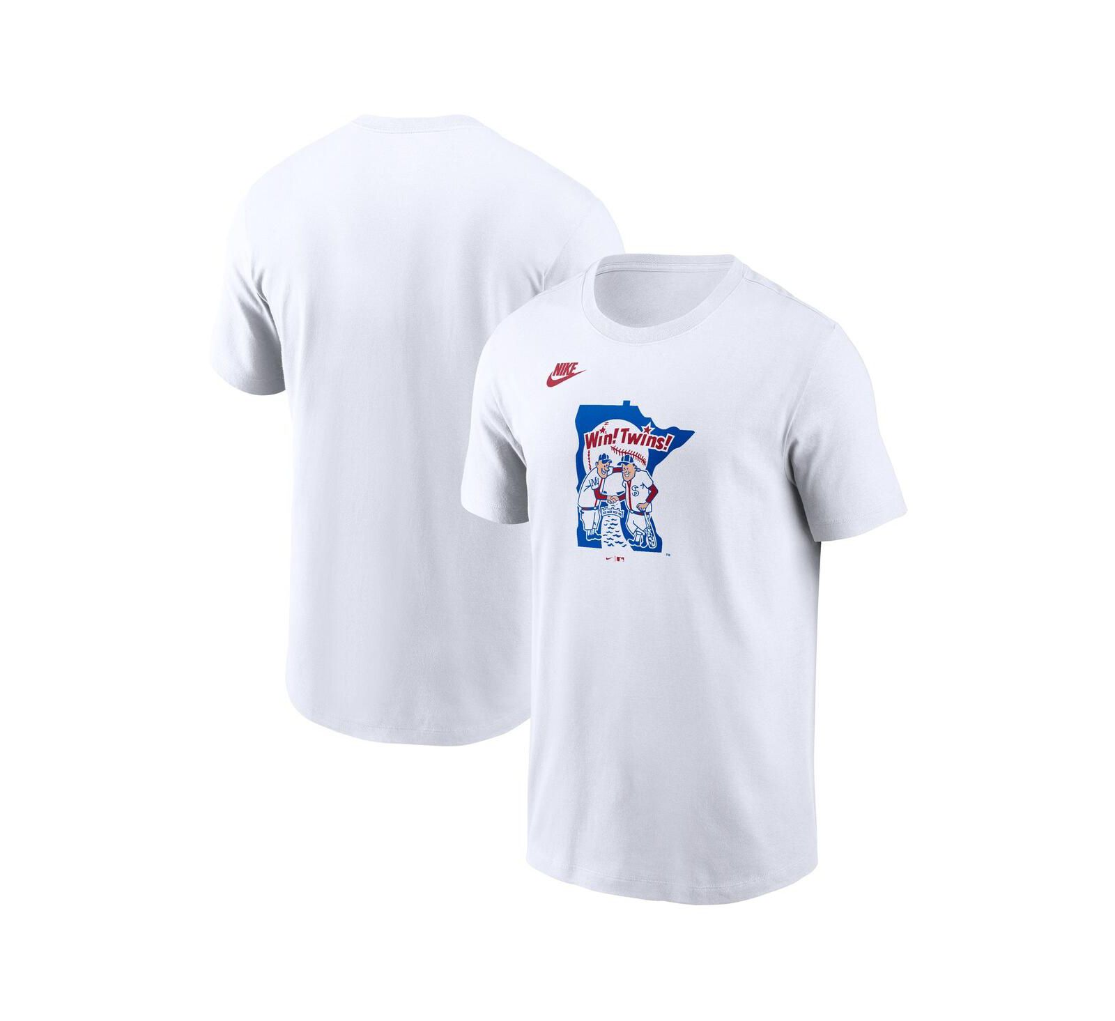 Мужская футболка Nike White Minnesota Twins Cooperstown Collection Wordmark T-Shirt