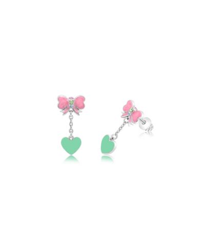 Chanteur Kids Heart Hypoallergenic Earrings for Girls with Surgical Titanium Screwbacks