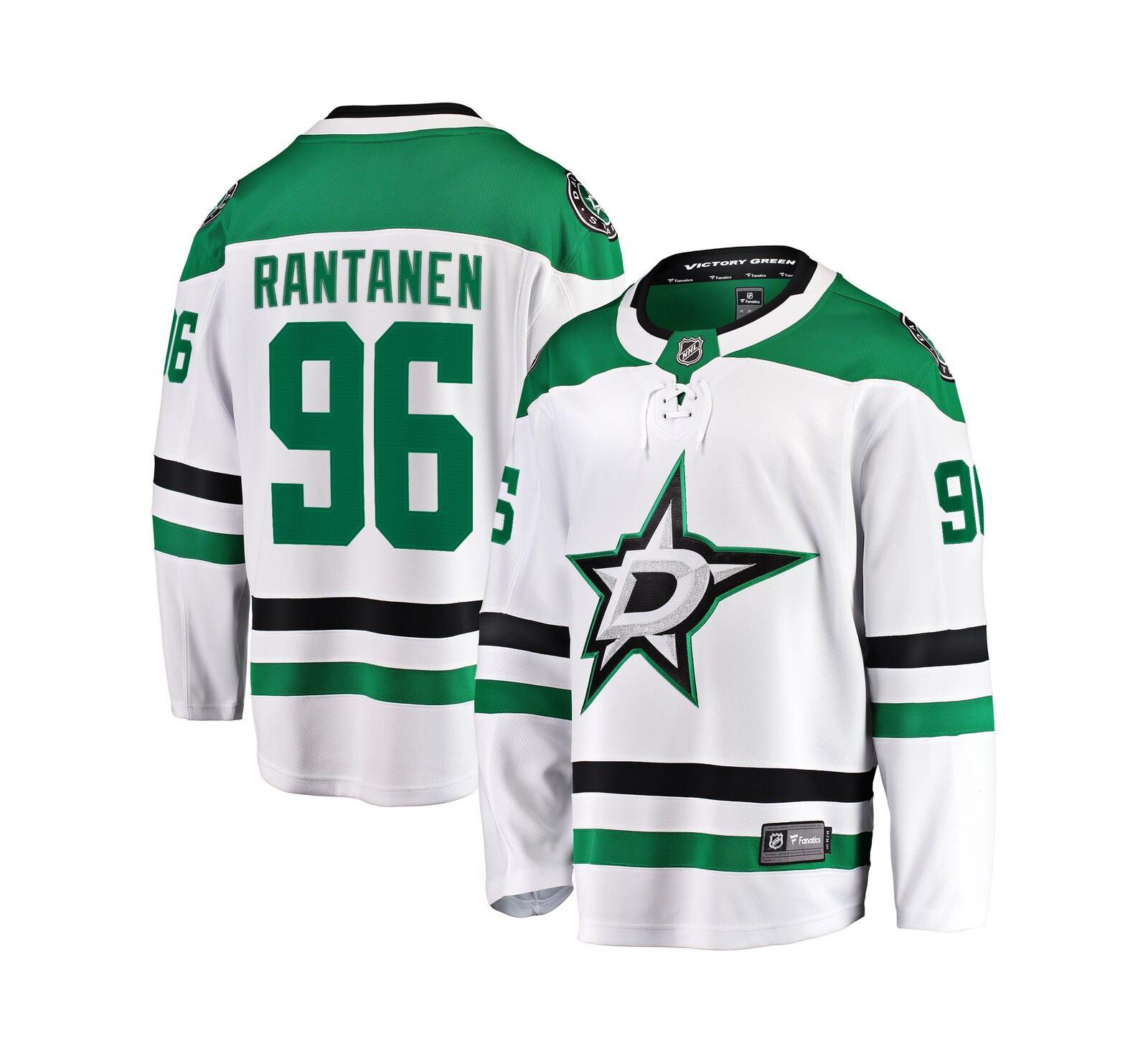 Мужская джерси Fanatics Mikko Rantanen White Dallas Stars Away Breakaway