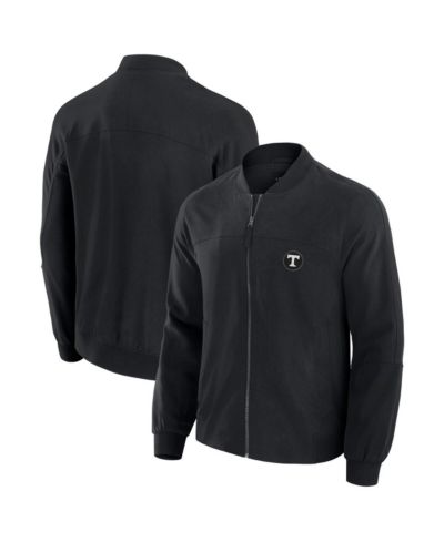 J. Palmer Men's Black Tennessee Volunteers Lightweight Cover-4 Tri-Blend Full-Zip Jacket