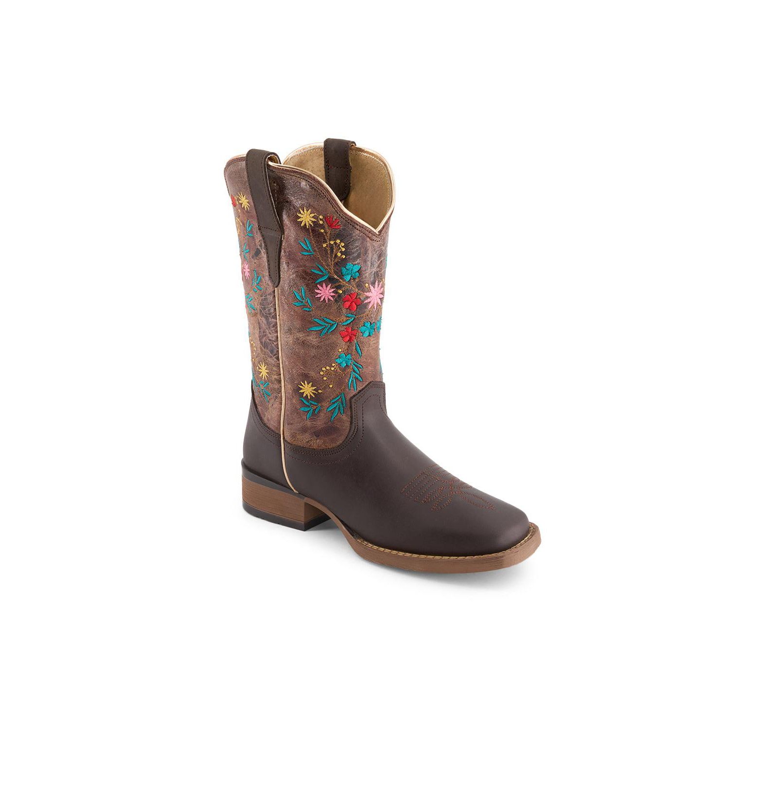 Forastero Women's Western Embroidered Leather Boots