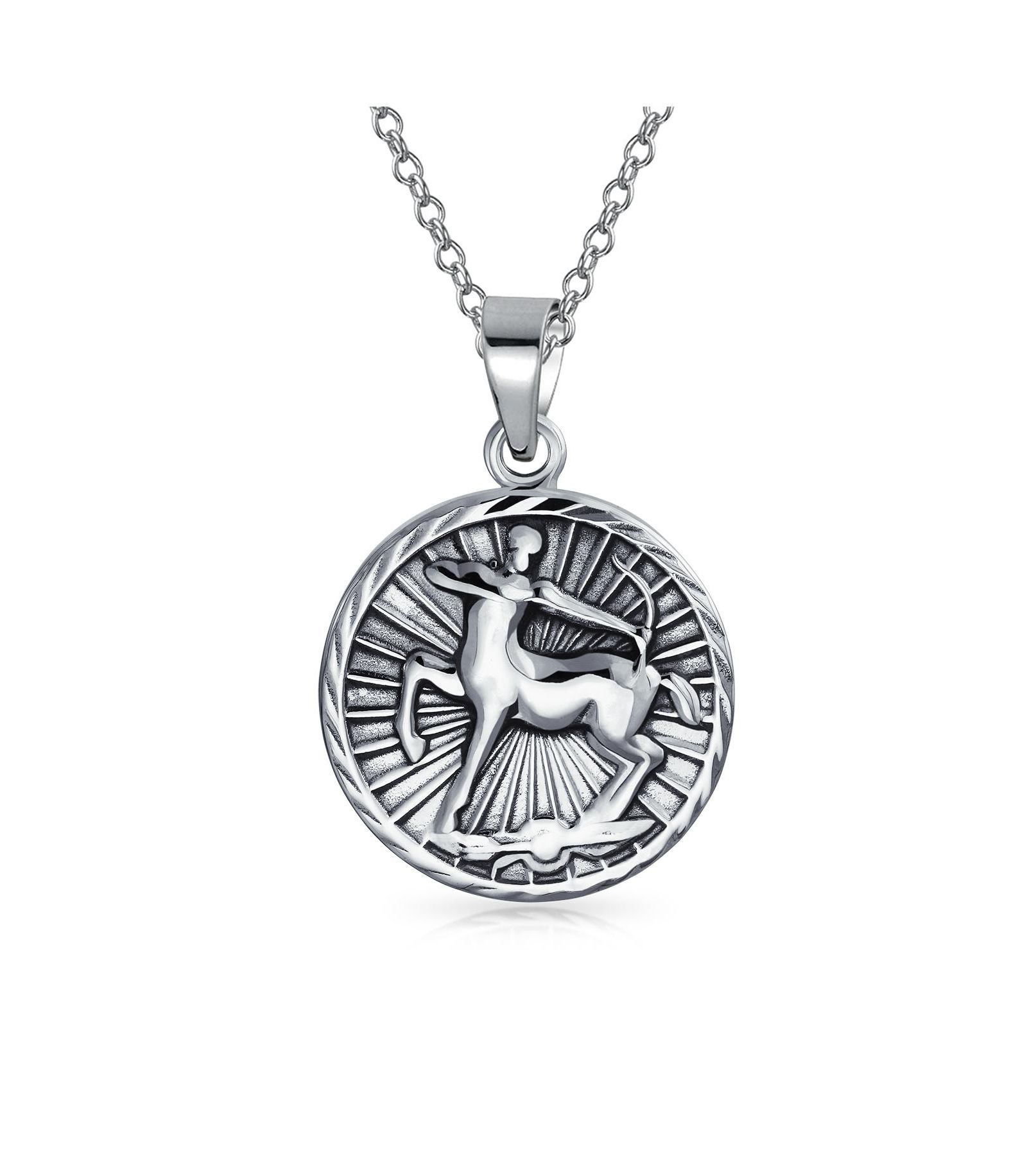 Серебряное ожерелье Bling Jewelry с медальоном знака зодиака Скорпион