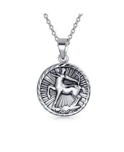 Серебряное ожерелье Bling Jewelry с медальоном знака зодиака Скорпион