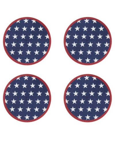 Декоративные салфетки Avanti Liberty Woven Braided Round, набор из 4 шт.