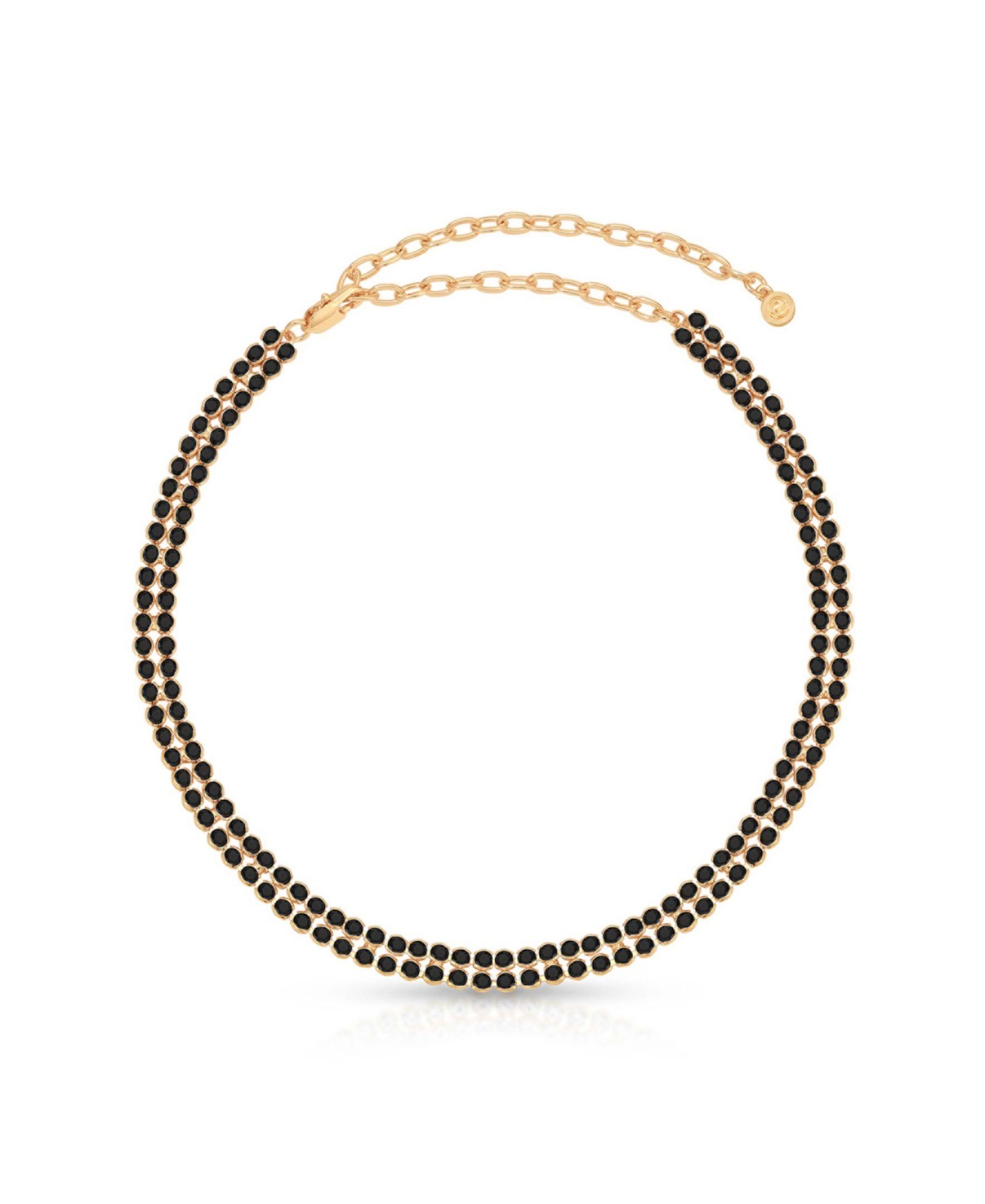 Чокер ETTIKA Two Rows of Crystal Sparkle
